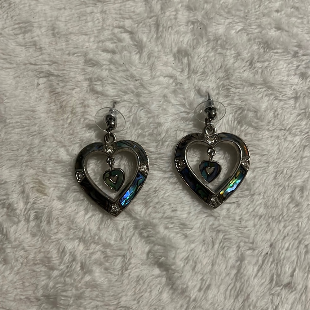 Beautiful Heart Dangle Earrings